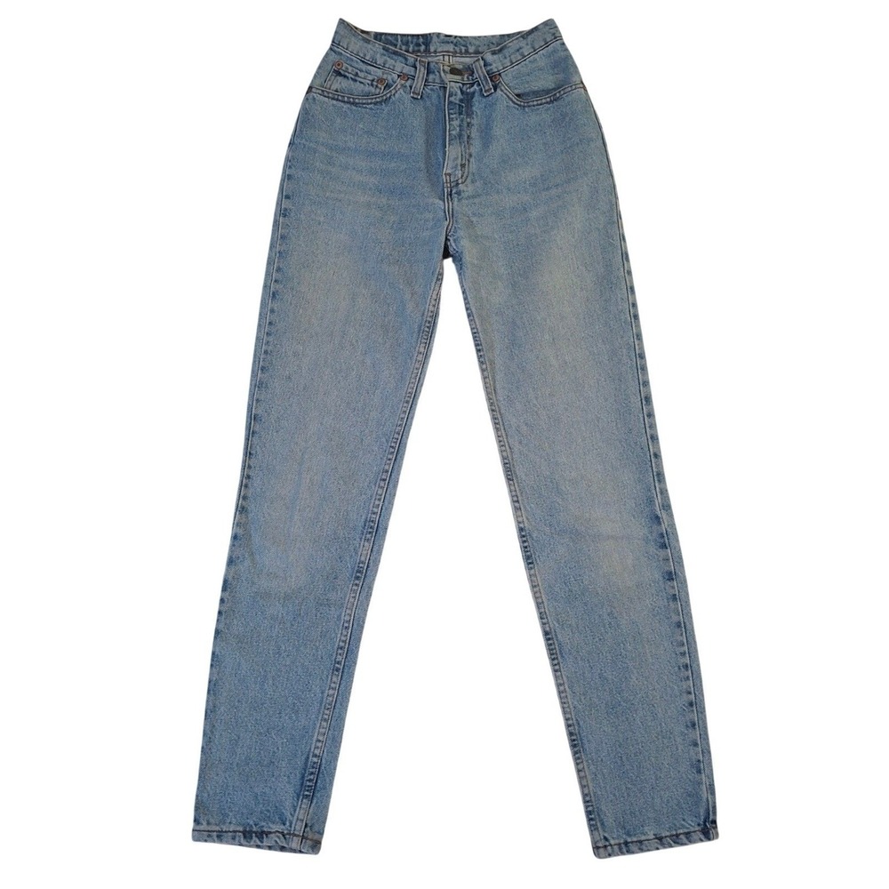 Vintage Levis 17512-0291 Mom Tapered Jeans Size 5 Light Wash High Rise USA Made